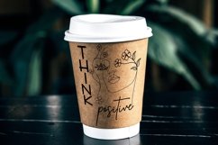 Think Positive SVG PNG, Positive Quotes Design, Be Positive Product Image 5