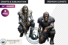 Viking Mythology Giants Clipart, Norse Jotuns gods Product Image 1