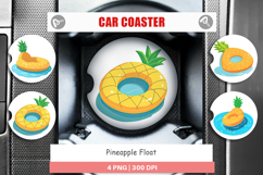 Car Coaster Pineapple Float Product Image 1