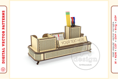 Office Organizer v16 - laser cut file - Glowforge ready SVG Product Image 1
