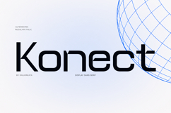 Konect - Futuristic Tech Sans Serif Font Product Image 1