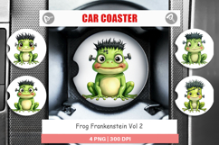 Car Coaster Frankenstein Frog Product Image 1