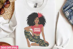 Empowering Black Girl Clipart PNG Product Image 2