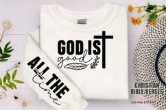 God is good all the time Sleeve SVG PNG Product Image 1