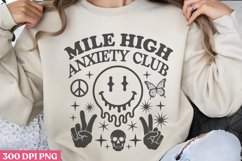 Mile High Anxiety Club PNG, Anxiety Sublimation PNG Product Image 2