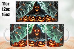 Halloween Mug Wrap Sublimation 11oz, 12oz, 15oz Product Image 1