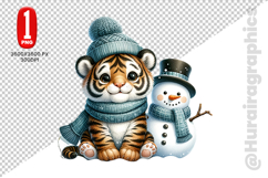 Cute Tiger Clipart - PNG File Product Image 2