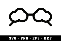 Eye Glasses SVG | SVG Cut files | Cricut Product Image 1