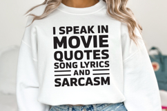 I Speak in Movie Quotes SVG | Quotes| SVG Product Image 2