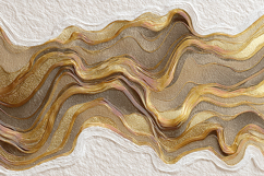 Golden and white wavy lines on a textured surface Product Image 1