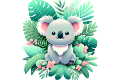 Cute Koala Clipart - PNG File Product Image 2
