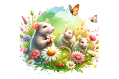 Cute Rat Clipart - PNG File Product Image 2