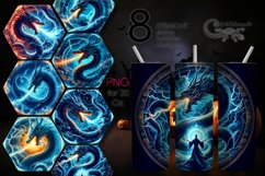 Chinese dragon | 8 Skinny tumbler sublimation designs Product Image 1