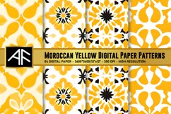 Moroccan Yellow Digital Paper Patterns Product Image 1