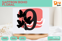 Saffron Boho Floral Monogram Product Image 1