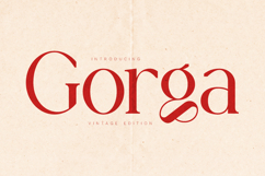 Gorga Vintage Serif Font Product Image 1