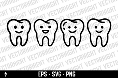 Molar tooth with a friendly smiling face Product Image 1