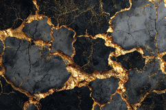 A black marble surface with golden veins Product Image 1