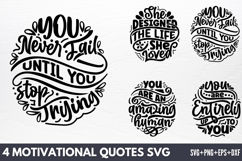 Motivational Quotes SVG Product Image 1