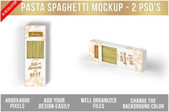 Pasta Spaghetti in Box Mockup Product Image 1