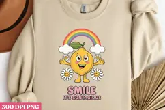 Smile It s Contagious PNG, Mental Health Sublimat Product Image 2