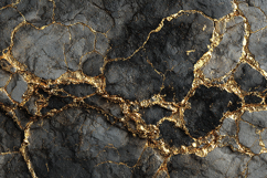 A dark marble surface with golden veins Product Image 1