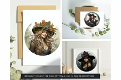 Fantasy Witches Clipart PNG for Crafts and sublimation Product Image 3