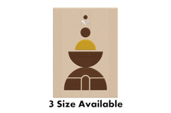 Modern Balance Shapes Three Size Embroidery Design Product Image 1
