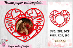 Valentines day Heart Frame SVG Product Image 2