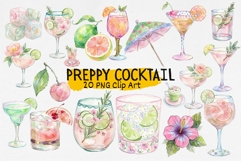 Preppy Cocktail Clipart Product Image 1