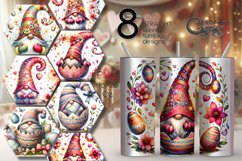 Easter gnomes | spring Skinny tumbler Sublimation design Product Image 1