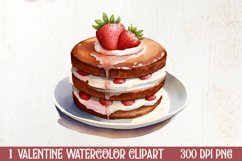 Watercolor Valentines Day Clipart, Christmas Clipart Product Image 2