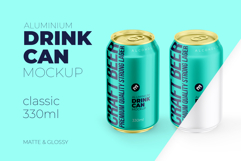 Classic 330ml Aluminium Can Mockup Product Image 1