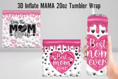 3D Puffy Mama Inflated Tumbler Wrap|3D Inflate Designs Product Image 1