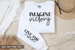 Imagine Victory SVG - Mother's Day Sleeve T shirt Design Product Image 1