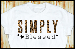 Simply Blessed, Inspirational Quotes SVG Shirt Designs Product Image 1