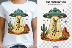 UFO donkey png design for T-shirts Product Image 1