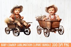 Baby Cowboy Sublimation Clipart Product Image 1