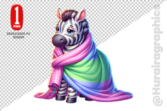Cute Zebra Clipart - PNG File Product Image 1