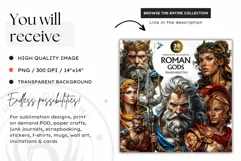 Roman Goddess Clipart, Minerva, Roman mythology graphics Product Image 2