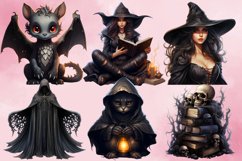 Dark Witch Sublimation Clipart Bundle, Dark Witch Sublimatio Product Image 2