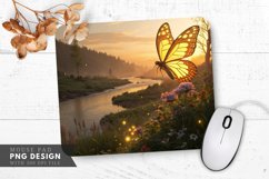 Enchanted Butterfly Bliss Mouse Pad PNG Design Product Image 1