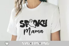 Spooky mama svg, Spooky mom png, Halloween svg, Mom life svg Product Image 1