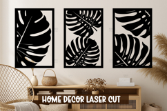 Monstera Wall Art SVG | Laser Cut Decor Template Product Image 1