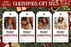 Cozy Winter Gift Tag, Christmas Girl Gift Tag Designs Product Image 1