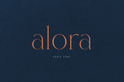 Alora Serif Font Modern Luxury Display Typeface Product Image 1