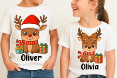 Personalized Kids Christmas PNG, Merry Christmas PNG Product Image 1