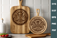 Celtic art SVG, Engraved Laser Cutting board SVG Product Image 1