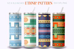 Ethnic pattern Tumbler Wrap Design. 20 oz Skinny Tumbler Product Image 1