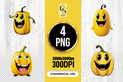 Vintage Peach and Yellow Floral Clipart Sublimation PNG Product Image 1